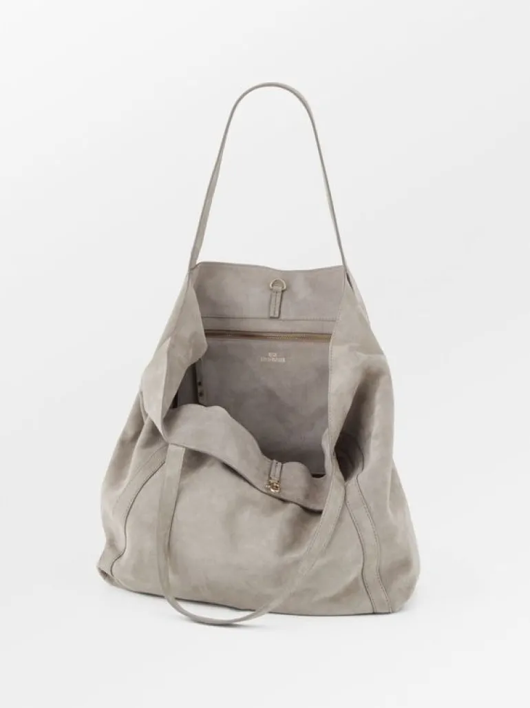 suede_eden_bag__porpoise__1.webp Suede Eden Bag - Porpoise Gray | BeckSöndergaard Sale